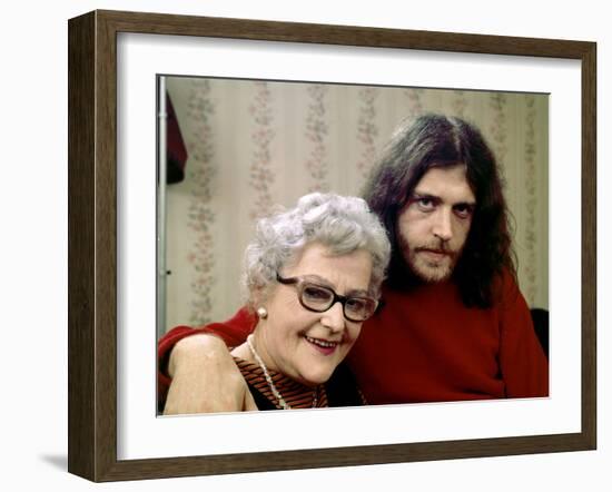 Joe Cocker with His Mother Marjorie. 1970-John Olson-Framed Photographic Print