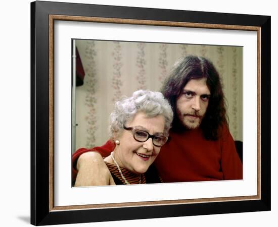 Joe Cocker with His Mother Marjorie. 1970-John Olson-Framed Photographic Print