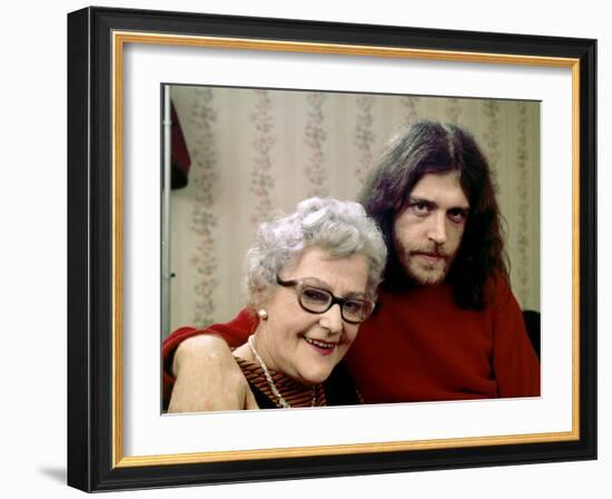 Joe Cocker with His Mother Marjorie. 1970-John Olson-Framed Photographic Print