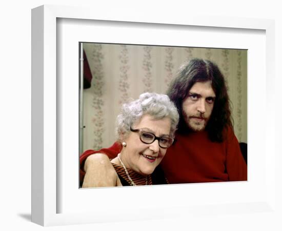 Joe Cocker with His Mother Marjorie. 1970-John Olson-Framed Photographic Print