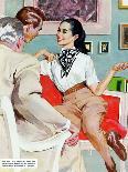 The Lady Broke The Rules  - Saturday Evening Post "Leading Ladies", September 13, 1952 pg.23-Joe de Mers-Framed Giclee Print