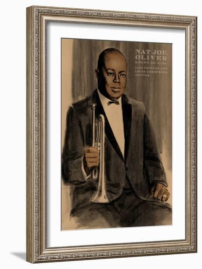 Joe King Oliver-Clifford Faust-Framed Art Print