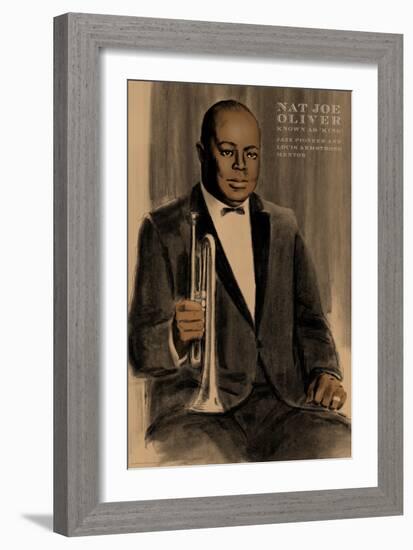 Joe King Oliver-Clifford Faust-Framed Art Print