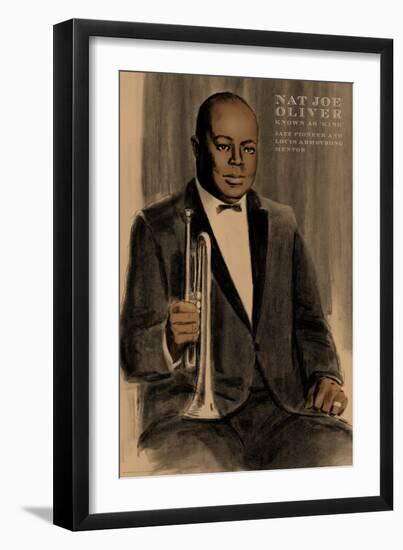 Joe King Oliver-Clifford Faust-Framed Art Print