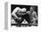 Joe Louis (Left), and Ezzard Charles, in a Heavyweight Title Bout, Sept. 27, 1950-null-Framed Stretched Canvas