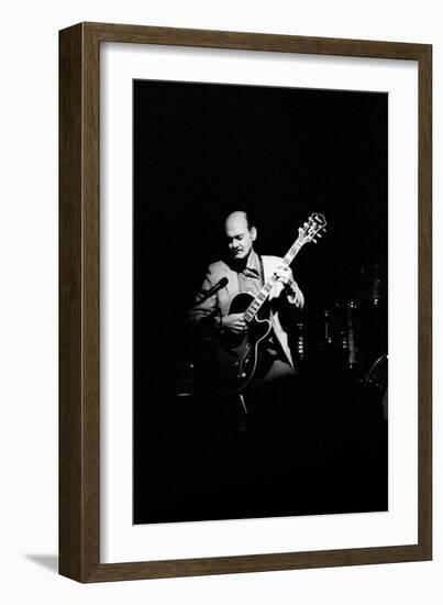 Joe Pass, Ronnie Scotts, Soho, London, 1984-Brian O'Connor-Framed Photographic Print