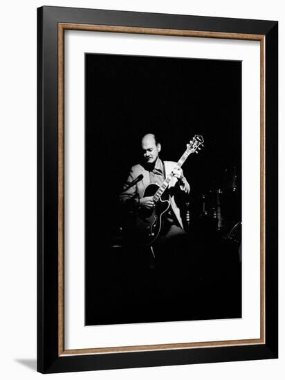 Joe Pass, Ronnie Scotts, Soho, London, 1984-Brian O'Connor-Framed Photographic Print