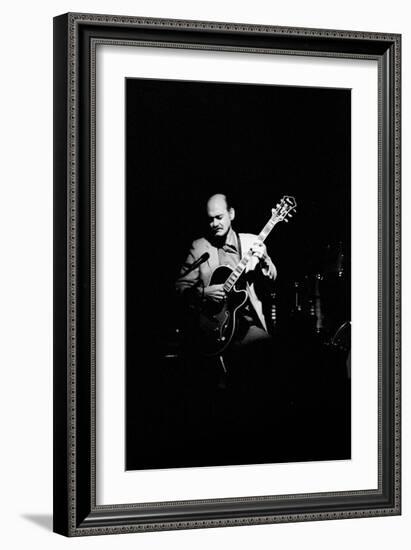 Joe Pass, Ronnie Scotts, Soho, London, 1984-Brian O'Connor-Framed Photographic Print