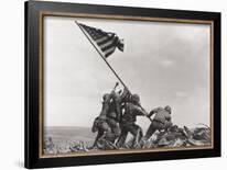 Iwo Jima Flag Raising-Joe Rosenthal-Framed Premier Image Canvas