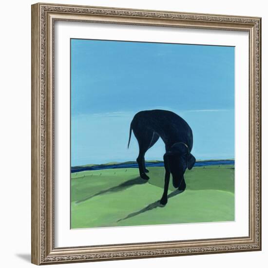 Joe's Black Dog, 1996-Marjorie Weiss-Framed Giclee Print