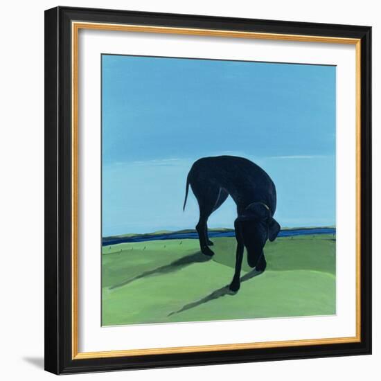 Joe's Black Dog, 1996-Marjorie Weiss-Framed Giclee Print