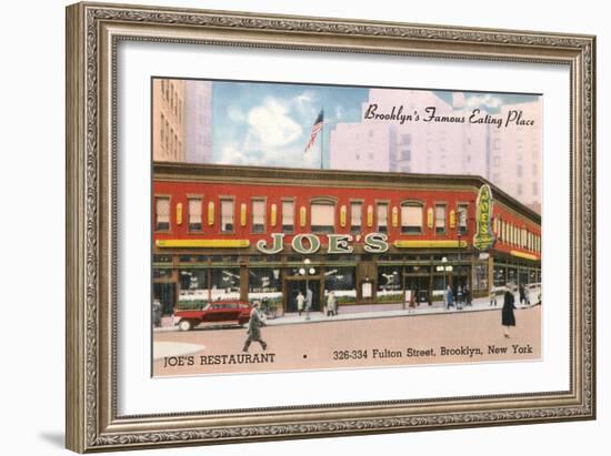 Joe's Restaurant, Brooklyn, New York City-null-Framed Art Print