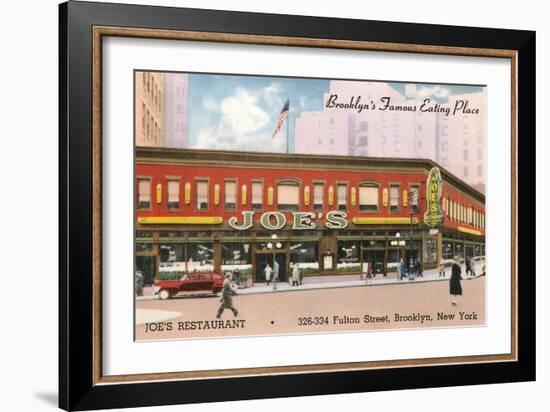 Joe's Restaurant, Brooklyn, New York City-null-Framed Art Print