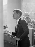 President John F. Kennedy Making Inaugural Address-Joe Scherschel-Photographic Print