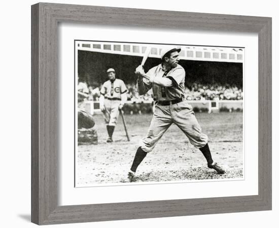 Joe Tinker of the Chicago Cubs in Action During 1906-null-Framed Giclee Print