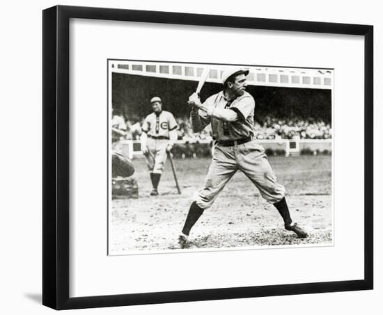 Joe Tinker of the Chicago Cubs in Action During 1906-null-Framed Giclee Print