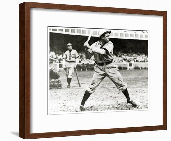 Joe Tinker of the Chicago Cubs in Action During 1906-null-Framed Giclee Print