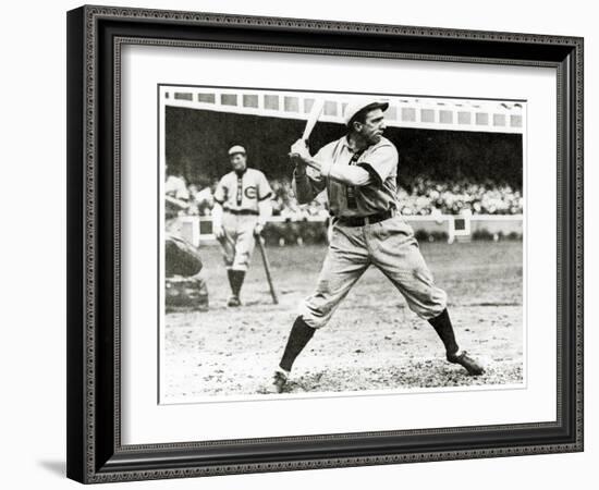 Joe Tinker of the Chicago Cubs in Action During 1906-null-Framed Giclee Print