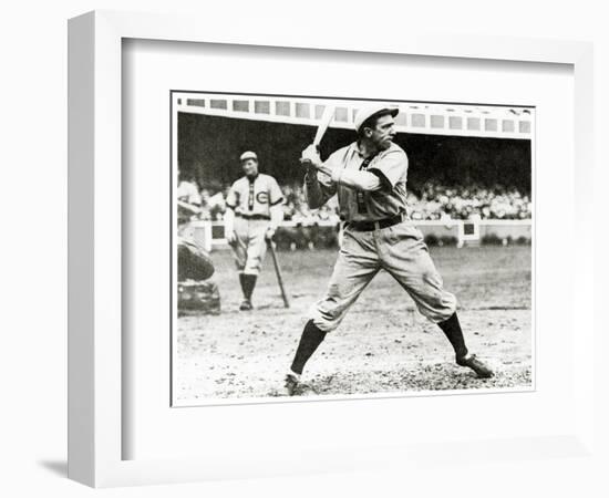 Joe Tinker of the Chicago Cubs in Action During 1906-null-Framed Giclee Print