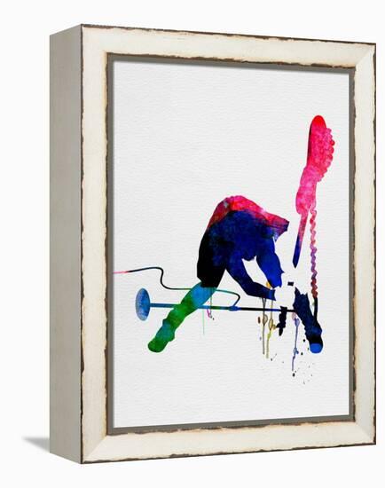 Joe Watercolor-Lora Feldman-Framed Stretched Canvas