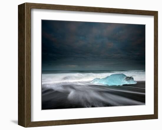 Jökulsárlón Frozen Ice Penguin, Iceland-Ann Clark Landscapes-Framed Photographic Print