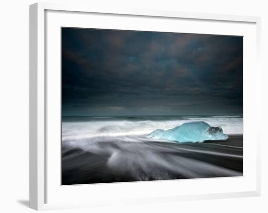 Jökulsárlón Frozen Ice Penguin, Iceland-Ann Clark Landscapes-Framed Photographic Print
