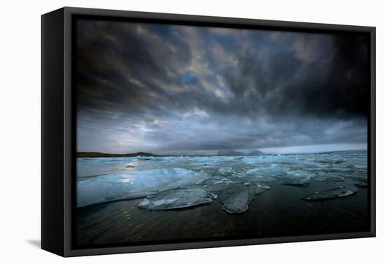 Jökulsárlón Lagoon and Ice-Ann Clark Landscapes-Framed Premier Image Canvas