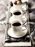 Arrangement of Two Cups of Coffee and Chocolates-Joff Lee-Photographic Print