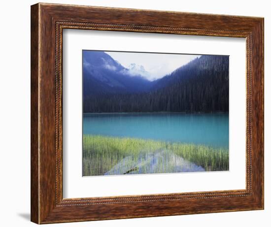 Joffre Lakes Provincial Park, Lower Joffre Lake Color by Glacial Silt-Christopher Talbot Frank-Framed Photographic Print