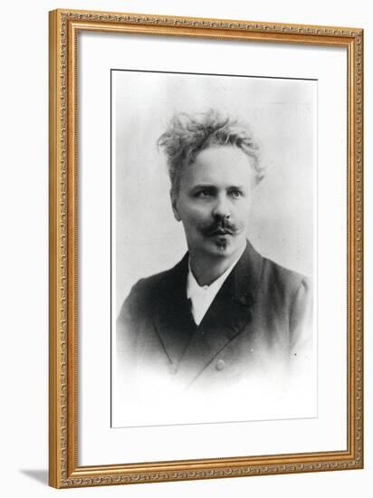 Johan August Strindberg (1849-1912)-Reutlinger Studio-Framed Premium Photographic Print