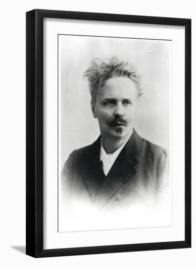 Johan August Strindberg (1849-1912)-Reutlinger Studio-Framed Photographic Print