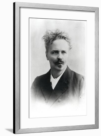 Johan August Strindberg (1849-1912)-Reutlinger Studio-Framed Photographic Print