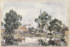 Canal in the Hague, 1868-Johan-Barthold Jongkind-Giclee Print