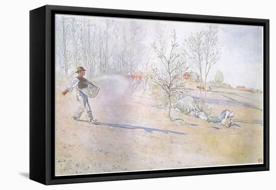 Johan Carried the Oats in a Big Open Bag Fastened by Straps-Carl Larsson-Framed Premier Image Canvas