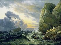 Shipwreck on the Norwegian Coast-Johan Christian Clausen Dahl-Framed Giclee Print