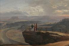 Vue De Larvik Au Clair De Lune, Norvege  Peinture De Johan Christian Clausen Dahl (1788-1857) 1839-Johan Christian Dahl-Giclee Print