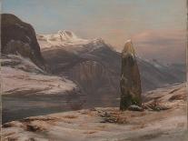 Paysage D'hiver Avec Chene Sur Les Bords De L'elbe, Allemagne  Peinture De Johan Christian Clausen-Johan Christian Dahl-Giclee Print