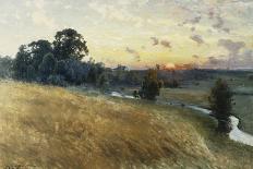 An Extensive Landscape at Sunset, 1902-Johan Ericson-Mounted Giclee Print