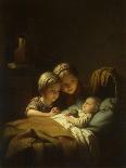 The Little Sleeping Brother-Johan Georg Meyer-Mounted Giclee Print