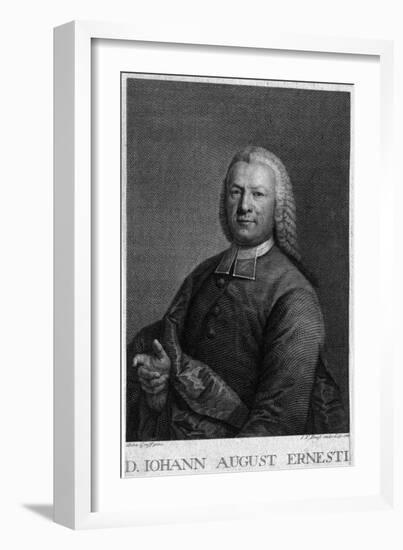 Johann August Ernesti-Anton Graff-Framed Art Print