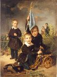 Children's Soldier Games-Johann Baptist Reiter-Giclee Print