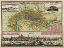 Map of the Christmas Flood of 1717, 1720-Johann Baptista Homann-Framed Giclee Print