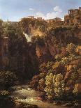 Waterfalls at Tivoli, 1813-Johann Christian Reinhart-Giclee Print