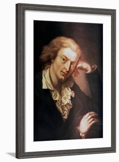 Johann Christoph Friedrich Von Schiller, German Poet, Dramatist and Historian, C1785-Anton Graff-Framed Giclee Print