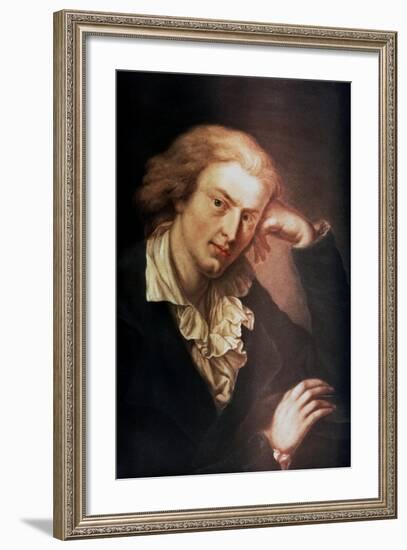 Johann Christoph Friedrich Von Schiller, German Poet, Dramatist and Historian, C1785-Anton Graff-Framed Giclee Print