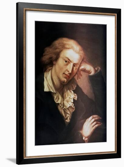 Johann Christoph Friedrich Von Schiller, German Poet, Dramatist and Historian, C1785-Anton Graff-Framed Giclee Print