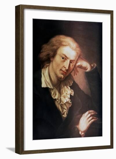 Johann Christoph Friedrich Von Schiller, German Poet, Dramatist and Historian, C1785-Anton Graff-Framed Giclee Print