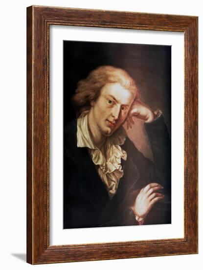 Johann Christoph Friedrich Von Schiller, German Poet, Dramatist and Historian, C1785-Anton Graff-Framed Giclee Print