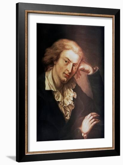 Johann Christoph Friedrich Von Schiller, German Poet, Dramatist and Historian, C1785-Anton Graff-Framed Giclee Print