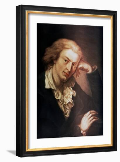 Johann Christoph Friedrich Von Schiller, German Poet, Dramatist and Historian, C1785-Anton Graff-Framed Giclee Print